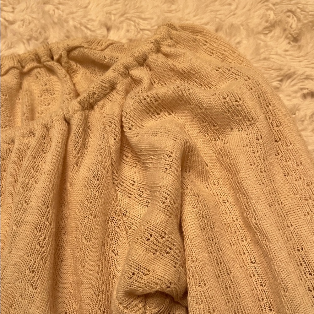 Free People Cream Textured Knit Top - Picture 5 of 5